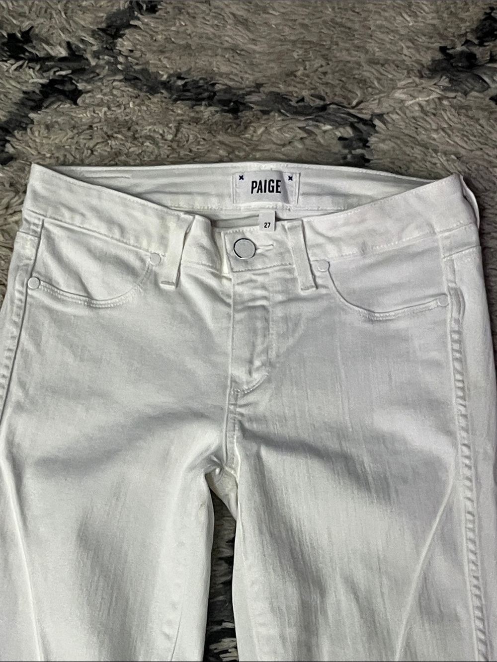 PAIGE Verdugo Ultra Skinny White Jeans Size 27 NWOT - Picture 4 of 11